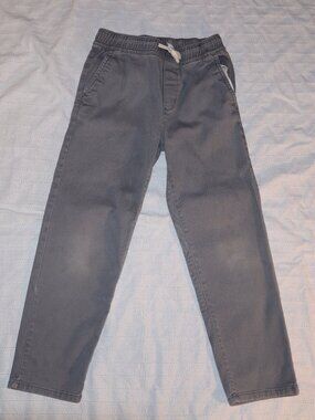 Wonder Nation Boys Pull-On Pants Size 8 Gray Straight Leg Casual